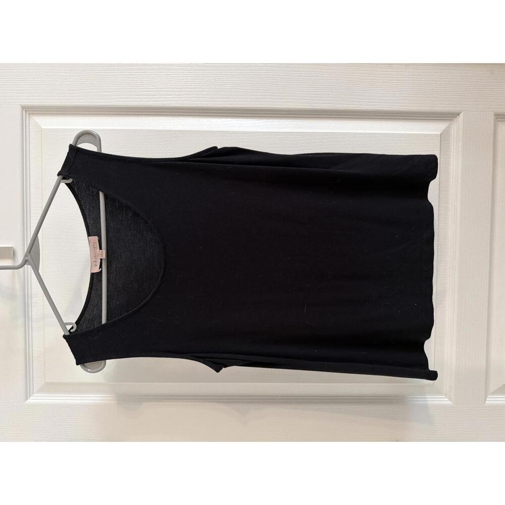 Philosophy Republic Clothing Black Sleeveless Viscose Spandex Top